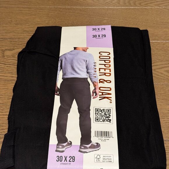 New Black Tech Utility Pant 30x29 Straight Fit - Picture 3 of 3